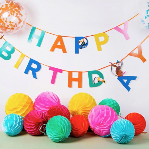 Decorazioni di carta pastello a nido d'ape