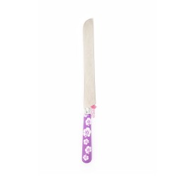 Coltello panettone a fiori - viola