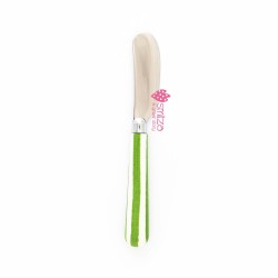 Coltello da burro piccolo a righe verde | Gallinasmilza
