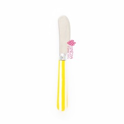 Coltello da burro piccolo a righe giallo | Gallinasmilza