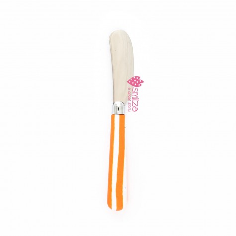 Coltello da burro piccolo a righe arancio | Gallinasmilza
