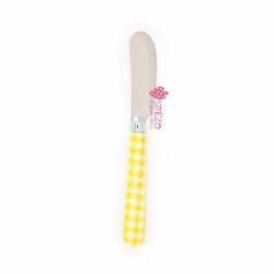Coltello da burro giallo piccolo | Gallinasmilza