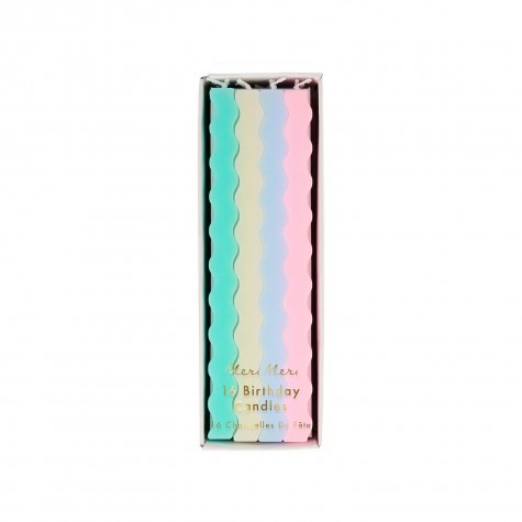 Candeline ondulate pastello