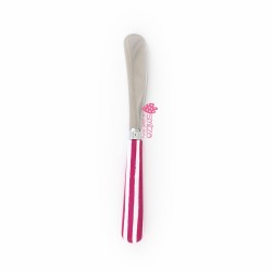 Coltello da burro grande a righe fucsia | Gallinasmilza