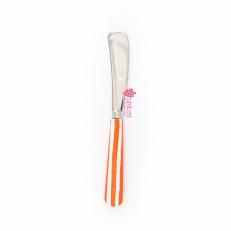 Coltello da burro grande a righe arancio | Gallinasmilza