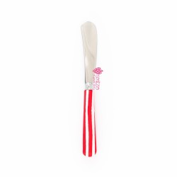 Coltello da burro grande a righe rosso | Gallinasmilza