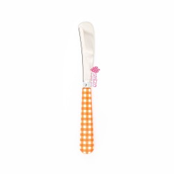 Coltello da burro grande a quadri arancio | Gallinasmilza
