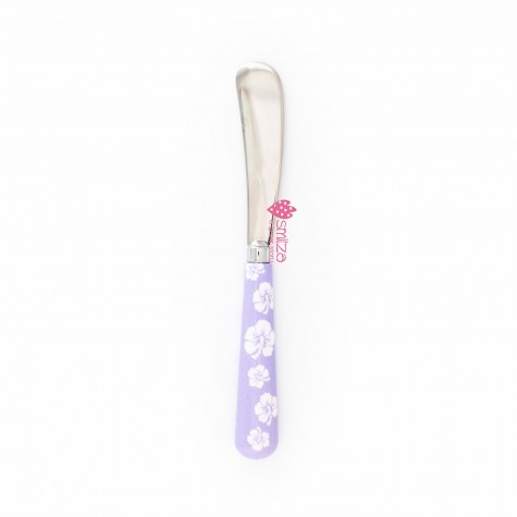 Coltello da burro grande a fiori  lavanda | Gallinasmilza