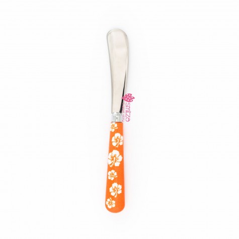 Coltello da burro grande a fiori arancio | Gallinasmilza
