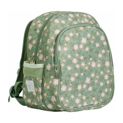 Zainetto grande verde fantasia floreale 2