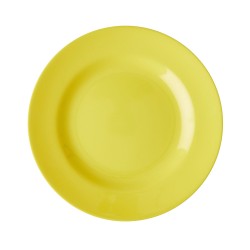 Piatto frutta in melamina giallo pastello