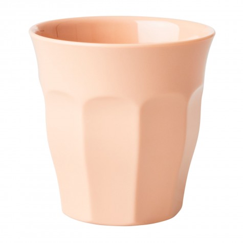 Bicchiere in melamina tinta unita pesca pastello