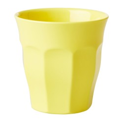 Bicchiere in melamina tinta unita giallo pastello