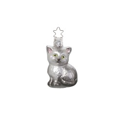 Decorazione natalizia - Gatto grigio