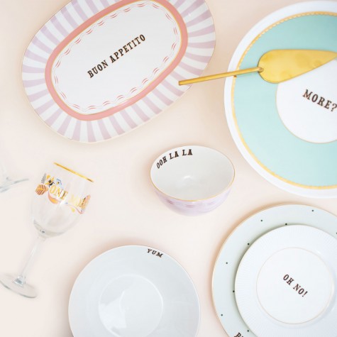 Piatto da portata in porcellana Buon Appetito | Yvonne Ellen