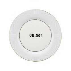 Piatto da dolce in porcellana Oh No! | Yvonne Ellen