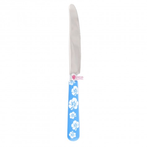 Coltello da tavola a fiori - turchese