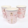 Bicchieri di carta fantasia ballerine