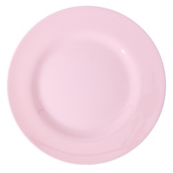 Piatto piano in melamina rosa