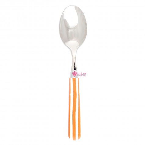 Cucchiaio da tavola a righe - arancio