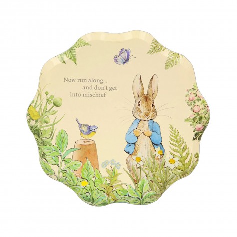 Piattini di carta fantasia Peter Rabbit In The Garden