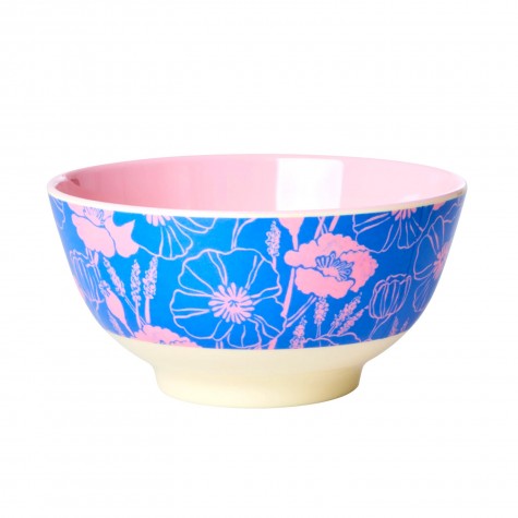 Tazza da colazione in melamina fantasia fiori rosa
