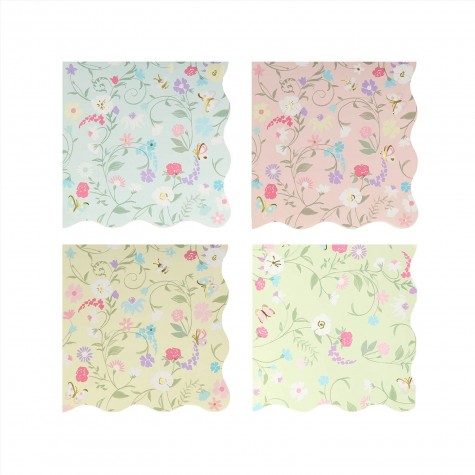 Tovagliolini di carta - Fiori Laduree Parigi