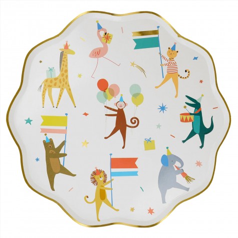 Piatti di carta fantasia Animali