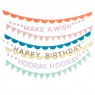 Ghirlanda Happy Birthday Make a Wish