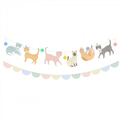 Ghirlanda decorativa con gattini