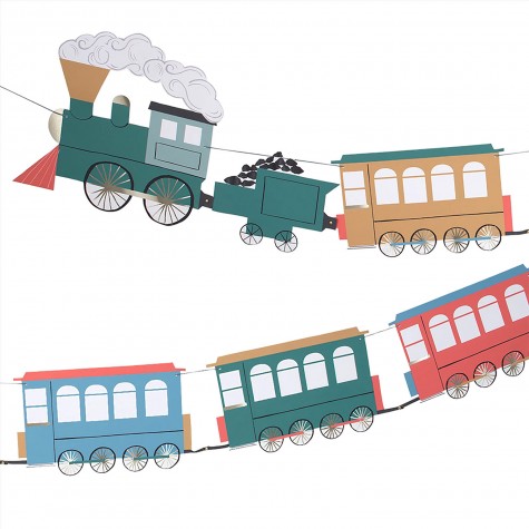 Ghirlanda decorativa fantasia treni Ghirlanda decorativa fantasia treni