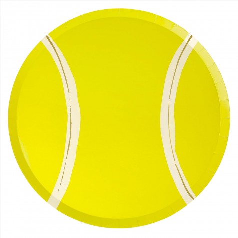 Piatti di carta fantasia pallina da tennis