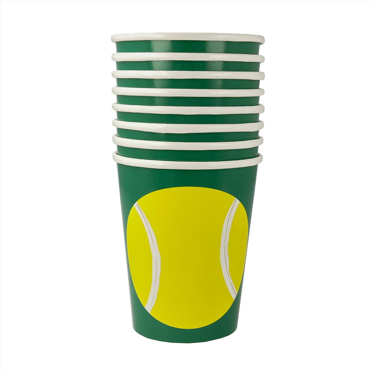 Bicchieri di carta fantasia Tennis Bicchieri di carta fantasia Tennis