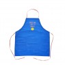 Grembiule azzurro con scritta e Smile