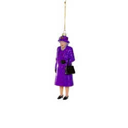Decorazione a forma di Regina Elisabetta viola