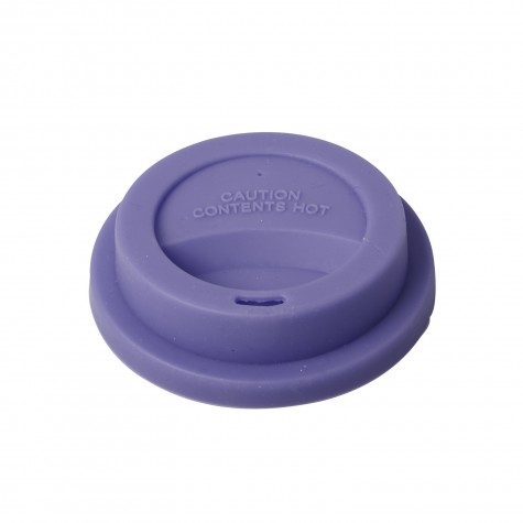 Coperchio per bicchiere grande in silicone viola