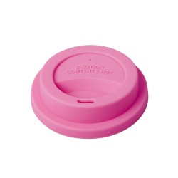 Coperchio per bicchiere grande in silicone rosa
