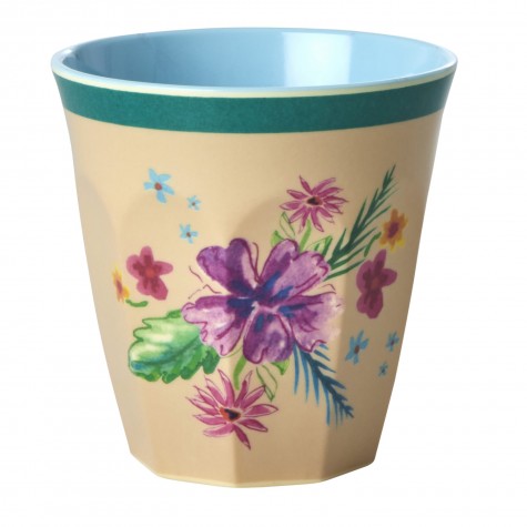 Bicchiere medio fantasia floreale