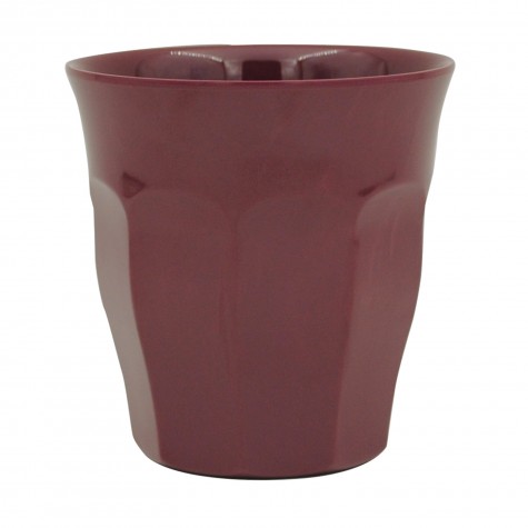 Bicchiere piccolo in melamina color prugna