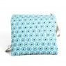 Pochette spiaggia Urania turchese con occhio greco