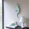 Orologio a forma di gattino verde con coda movente