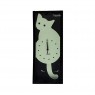 Orologio a forma di gattino verde con coda movente