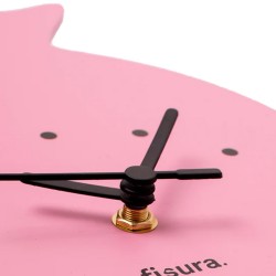 Orologio da parete rosa Gatto con coda 2