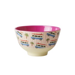 Tazza piccola da colazione fantasia palme e minivan