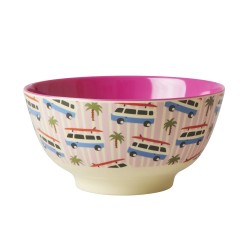 Tazza grande da colazione fantasia palme e minivan