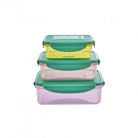 Contenitori rettangolari trasparenti per alimenti