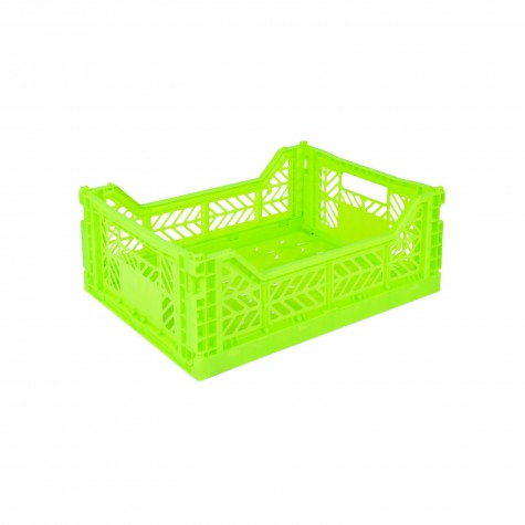 Cesta pieghevole media - Neon green