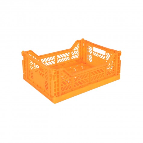 Cesta pieghevole media - Neon orange