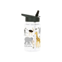 Borraccia in plastica con animali della savana