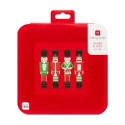 Piatti di carta quadrati stampa Schiaccianoci 2